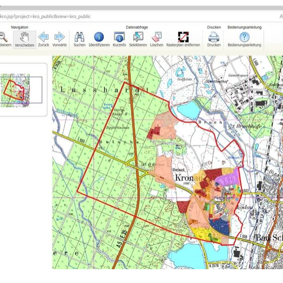 Öffentliche Geoinformationen – BürgerGIS auf Gemeindehomepage freigeschaltet